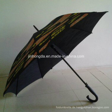 Erhitzen Sie Print doppelte Rippen guter Qualität gerade Regenschirm oder Sonnenschirm (YS-1040A)